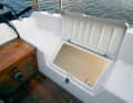 Lids of forecastle boxes: The GRP lids can be soft and the anti-slip structure can be worn down. Small defects can be repaired on your own; it becomes expensive if the entire deck is weakened