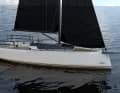 A lovely little boat. The steep hull angle and the negative stem give it a very sporty overall look.