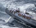 ... also with owner at the helm and with Bouwe Bekking as part of the afterguard