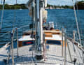 The short deck superstructure is fitted with front windows