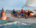 Everything small: stern, wheel, cockpit - all in the style of the flourishing IOR era in the seventies