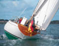 Full bulkhead, small stern: the Slup, built in 1972, is based on the Swan 43
