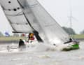 Sailing conditions were similarly good during the first race from Wedel to Cuxhaven