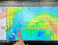 This hurdle had to be overcome tonight. Violette and other skippers passed the light wind zone in the north-west