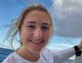 Youngest in the field, in between sensationally among the top ten: Violette Dorange didn't let the capricious weather upset her and has sailed a strong race so far