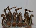 Der Skagen-Preis, die Bronzeguss-Skulptur eines Wikingerschiffs von Hermann Noack, ging an Henri de Bokays "Rafale"