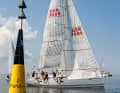Impressionen vom Ziel der Aalregatta-Rückregatta von Eckernförde nach Kiel am Stollergrund