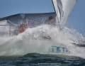 Il TP52 "Imagine" di Holger Streckenbach in lotta con le intemperie