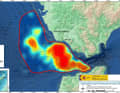 Presenza di orche. Base: segnali satellitari e avvistamenti negli ultimi cinque anni nel Golfo di Cadice.