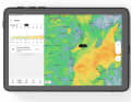 Orca app: The new weather display offers animated views directly on the nautical chart, and time series can be accessed for any location.