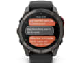 The text messages are sent via Garmin's own app and arrive at the recipient as an SMS