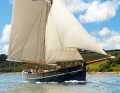 Impressive picture: the "Pellew" in front of her home harbour of Falmouth. Her role model once sailed here
