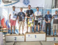 Die Sieger des 505er Europa Cups: 1. Jan-Philipp HOFMANN und Felix BROCKERHOFF vom DYC, 2.Tim und Finn BÖGER vom HSC und 3. Lutz STENGEL und Frank FELLER vom ROYC.