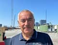 Le directeur des régates Phil Lawrence à Aarhus