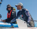 Philipp Buhl, meilleur barreur allemand de l'Ilca-7, et Alex Schlonski, coach de la DSV, à Adélaïde
