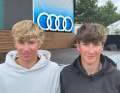 The 49er brothers Anton (r.) and Johann Sach