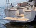 The large bathing hatch is part of the concept and thus also part of the basic equipment from the shipyard
