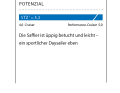 Dimensionslose Zahl. Berechnung: 2√S/3√V. Je höher der Wert, desto mehr Segelfläche (S) hat das Schiff in Relation zur Verdrängung (V). Die Saffier ist üppig betucht und leicht – ein sportlicher Daysailer eben