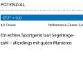 1 Dimensionslose Zahl. Berechnung: 2√S/3√V. Je höher der Wert, desto mehr Segelfläche (S) hat das Schiff in Relation zur Verdrängung (V)