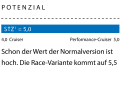 1 Dimensionslose Zahl. Berechnung: 2√S/3√V. Je höher der Wert, desto mehr Segelfläche (S) hat das Schiff in Relation zur Verdrängung (V)