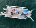 Die "Mobula 8" der Sea Cleaners hat ihre Arbeit aufgenommen