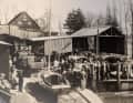 Feierliche Bootstaufe 1956 im Hafen des Segler-Vereins Elmshorn.