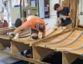 Third life: The second restoration was extensive, the entire deck structure was rebuilt from Sitka Spruce and plywood.
