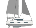 30 to 36 knots: Second reef in the main, reef the jib to 60 per cent. Traveller back to 30 cm; sail 50 cm off the mainsheet