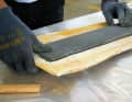 ... can be cut. The wedge shape is sanded to size after bonding with the cover shell. The foam therefore only needs to be roughly customised at first