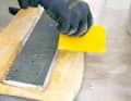 When inserting the foam piece, the adhesive should ooze out everywhere. Remove the excess material cleanly afterwards, otherwise you will have to sand it down later