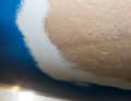 Afterwards, the intact material is covered with small craters, which are the cavities under the osmosis bubbles