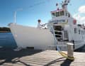 Nostalgic ferries run between the islands off Höga Kusten