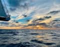 Whether calm or turbulent days at sea, she never gets bored, says the single-handed skipper