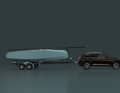 Mit aufgeholten Anhängen und einem Gesamtgewicht von nur 800 Kilogramm kann das Boot problemlos auf dem Trailer transportiert werden.
