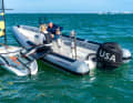 Short break: the low freeboard with tube is important for trainer boats