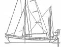 Riss der "Lively Lady" | Abbildung: Nautical Publishing Company/K. Adlard Coles