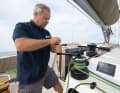 The sheet winches are mounted at a good height. Here you work efficiently and with power