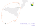 Il percorso della classica Rolex Middle Sea Race di lunga distanza