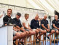 Das prominent besetzte Podium bei der letzten Pressekonferenz vor dem Startschuss fürs Admiral's-Cup-Revival.