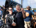 "Black Jack 100"-Eigner Remon Vos und Skipper Tristan Le Brun im Siegerglück.