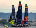 Die Finalisten beim Rolex Switzerland Sail Grand Prix auf dem Genfersee.