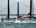 Das spanische Team raste der Konkurrenz vor der Kulisse der Golden Gate Bridge davon