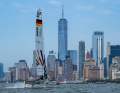 Erik Heil and the SailGP team of Sebastian Vettel and Thomas Riedel in the Big Apple