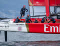 Sir Ainslie in Aktion: Der Steuermann will mit seinem Team Emirates Great Britain das SailGP-Finale der dritten Saison erreichen