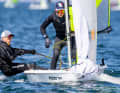 Cassius Day et Harry O'Callaghan formaient l'équipe Feva dominante lors des championnats du monde à Travemünde.