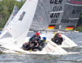 The RS Venture Connect class sailed in the Pötenitzer Wiek on Monday and, despite a late start, managed to complete a full programme.