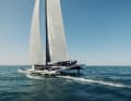 The catamaran "All you Need" drove away from everyone.
