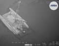 Alcuni tratti del catamarano sono già allagati