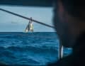 Der Ausblick von "Malizia – Seaexplorer" – nach 33 Tagen auf See ist Team Holcim – PRB ganz nah