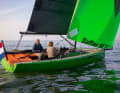 Plenty of space for the crew in the cockpit. The aft deck becomes a sunbed with cushions